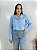Camisa Cropped Azul Basic - Imagem 1