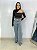 Calça Jeans Wide Leg Marrice Brilho Clara - Imagem 3