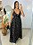 Vestido Longo Poa Preto - Imagem 1
