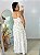 Vestido Longo Poa Branco - Imagem 2
