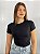 Cropped Poliamida Preto Triz - Imagem 1
