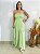 Vestido Longo Poa Verde Beca - Imagem 1