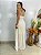 Vestido Longo Poa Branco Mari - Imagem 2