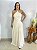 Vestido Longo Poa Branco Mari - Imagem 1