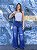 Calça Jeans Wide Leg Escura Dama - Imagem 1