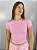 Cropped Poliamida Rosa Triz - Imagem 1