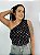 Blusa Tule Poa Preta - Imagem 1