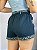 Short Sarja Azul Marinho Valentina - Imagem 2