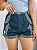 Short Sarja Azul Marinho Valentina - Imagem 1