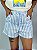 Short Linho Listrado Azul - Imagem 1