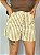 Short Linho Listrado Nude - Imagem 1