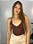 Cropped Poliamida Solar Marrom - Imagem 1