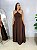 Vestido Longo Perola Marrom - Imagem 1