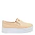 Tênis Slip On Palha Bege Sola Alta - Imagem 1