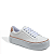 Tênis Flatform Branco Napa Confort Recortes - Imagem 4