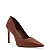 Scarpin Marrom  Pelica Soft Salto Alto - Imagem 5