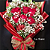 Buquê Ramalhete com 7 rosas e Gypsophila Mosquitinho - Imagem 1