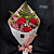 Buquê Três Rosas vermelhas com Flores e Folhagens - Imagem 2