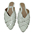 Mule Off-White Trama Croco com Bico Fino -tamanho 36 - Imagem 4