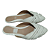Mule Off-White Trama Croco com Bico Fino -tamanho 36 - Imagem 6