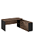 MESA DINÂMICA COM ARMÁRIO LATERAL START GEBB WORK - Imagem 1