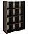 Estante Armário Colmeia 12 Nichos Edge GEBB Work | Organizador Alto para Escritório e Home Office - Imagem 1