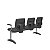 CADEIRA BRIZZA LONGARINA TELA PRETA - PLAXMETAL - Imagem 3
