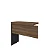 MESA DE ESCRITÓRIO EM L COR NATURE/PRETO SEM GAVETAS - INCOFLEX - Imagem 2
