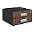 MESA ESCRITÓRIO C/GAVETAS NATURE/PRETO - INCOFLEX - Imagem 3