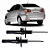Amortecedor Dianteiro Volkswagen Polo o Par - ano 2002 a 2014 - Imagem 2