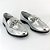 MOCASSIM PRATA EM COURO COM DETALHE CROMADO 1234 - Imagem 2