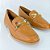 ELOISE - MOCASSIM FEMININO CARAMELO EM COURO LISO 1864 - Imagem 2