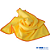 KERS TOALHA DE MICROFIBRA DUAL LOOP 60X40CM 360GSM COM BORDA LARANJA - Imagem 2