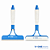 RODO DE SILICONE 3X1 PARA LIMPEZA DE VIDRO E ESPELHO 22CM - Imagem 1