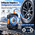 COMPRESSOR DE AR PORTÁTIL SEM FIO 150PSI 2X BATERIA 1500mAh 22L/MIN - Imagem 4