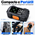 COMPRESSOR DE AR PORTÁTIL SEM FIO 150PSI 2X BATERIA 1500mAh 22L/MIN - Imagem 6