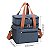 Bolsa Térmica Com Alça Transversal 2 Compartimentos Cor:Azul - Imagem 4