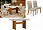 Conjunto Mesa Uai Isis 120x90cm com 4 Cadeiras - Imagem 3