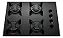 Fogão Cooktop 4 Bocas Atlas Preto Vidro Bivolt - Imagem 1