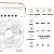 Mini Ventilador Portátil Recarregável com LED e Múltiplas Funções – Branco ou Preto - Imagem 4