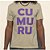 Camisa Estonada CU-MU-RU Areia Plus Size - Imagem 1