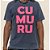 Camisa Estonada CU-MU-RU Azul Marinho Plus Size - Imagem 1