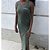 Vestido Regata Longo Estonado Cumuru Vibes Verde Escuro - Imagem 1