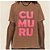 Camisa Estonada CU MU RU Marrom Clara - Imagem 1