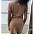 Vestido Camisão Estonado CU-MU-RU Marrom Claro - Imagem 2