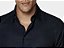 Camisa Social Masculino Azul Marinho Slim - Imagem 1