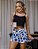 Kit Pijama Baby Cropped Preto Casal Mozão Olho Grego Samba Canção Masculino - Imagem 2