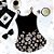 Baby Doll Feminino Preto Alcinha Margarida - Imagem 1