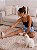 Pijama Feminino Baby Doll Alcinha Preto Olho Grego - Imagem 2