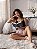 Pijama Feminino Baby Doll Alcinha Preto Pandinha Rosa - Imagem 2